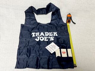 Bolsa Micro Tote Canvas Trader Joe's Azul