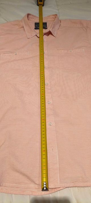 Camisa de rayas naranja Angelo Litrico Talla XL