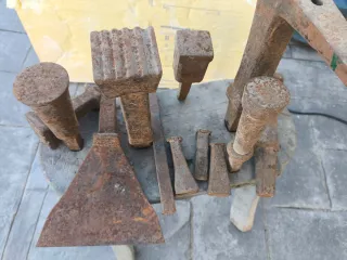 Bigornia y cinceles de forja