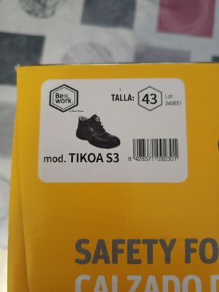 Calzado de seguridad Be9 work.