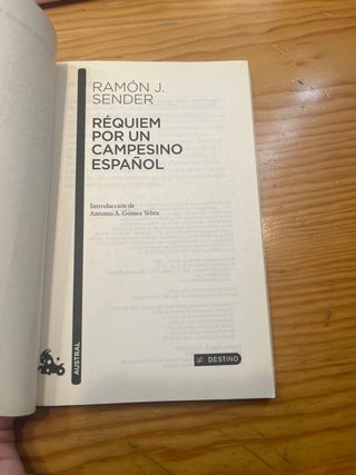 Requiem por un campesino espanol (Spanish Editio