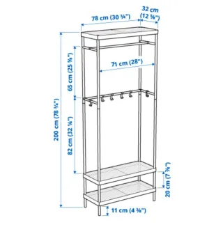 Perchero Mackapar Ikea Blanco