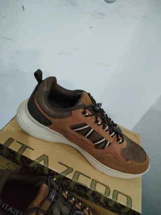 Scarpe uomo casual sportive marroni 42