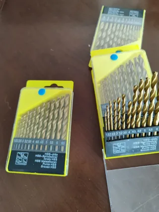 Estuche 13 brocas HSS nuevo a estrenar