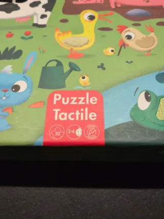Puzzle Janod Táctil Granja