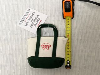 Bolsa Micro Tote Canvas Trader Joe's Verde