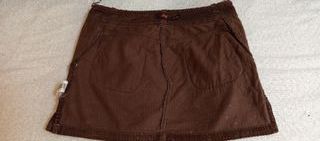 Falda Mini Pana Mango Talla 36