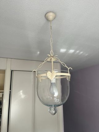 Lámpara de techo de cristal