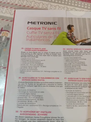 Cuffie TV Wireless Metronic