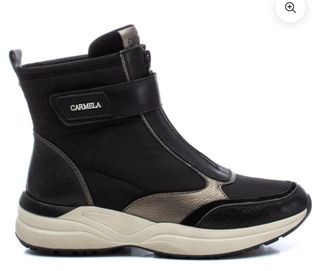 Botines Carmela Negros y Dorados