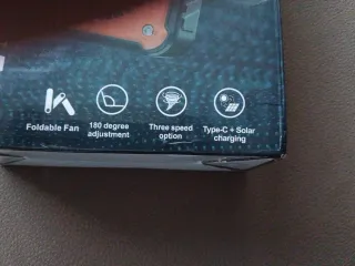 Ventilador Solar Portátil