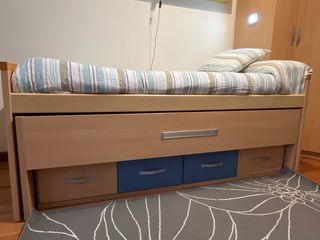 Cama nido con cajones