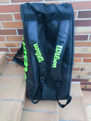 Raquetero Wilson Gran Capacidad Negro