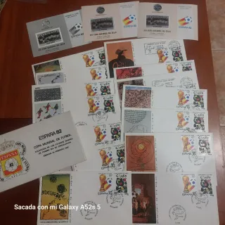 Lote España 82: Sobres y Hoja Souvenir