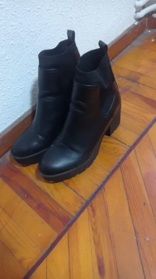 Botines negros plataforma