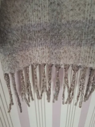 Chaquetón Punto Roma Raya Flecos Talla L