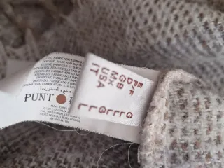 Chaquetón Punto Roma Raya Flecos Talla L