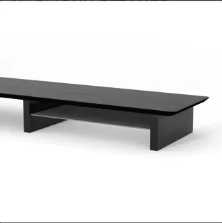 Estante elevador monitor madera negro