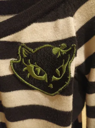 Chaqueta de punto con estampado de rayas