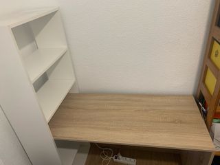 Escritorio con estantería del leroy merlin