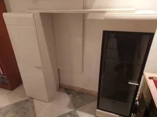 Mueble de salón vitrina cristal