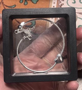 Pulsera Plata Corazón