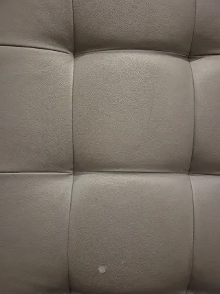 Cabecero tapizado gris