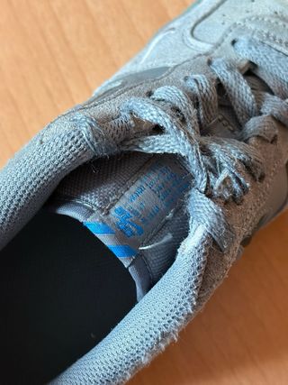 Nike Air Force 1 Low Cut Out Swoosh Smoke Grey GS