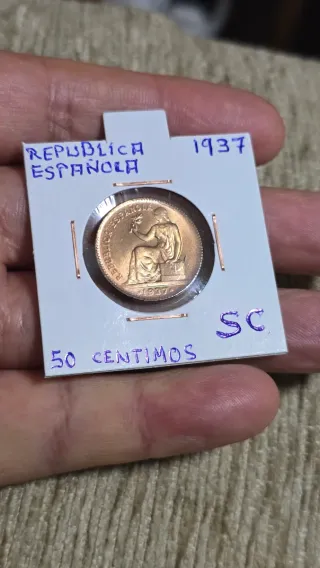 Republica Española 50 Centimos 1937 SC