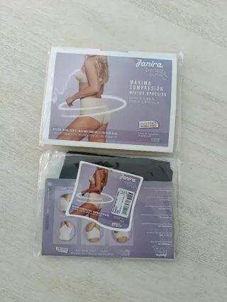 Braga faja Janira Talla XXL Beige y negro