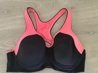 Sujetador deportivo M&S Negro y Rosa