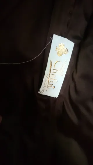 Abrigo de piel marrón