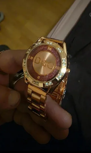 Reloj D&G Mujer Oro Rosa con Cristales