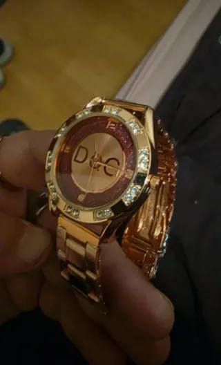 Reloj D&G Mujer Oro Rosa con Cristales