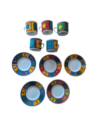 Set 5 Tazzine con Piattini