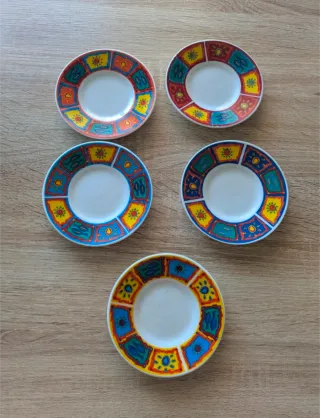 Set 5 Tazzine con Piattini