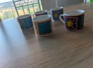 Set 5 Tazzine con Piattini