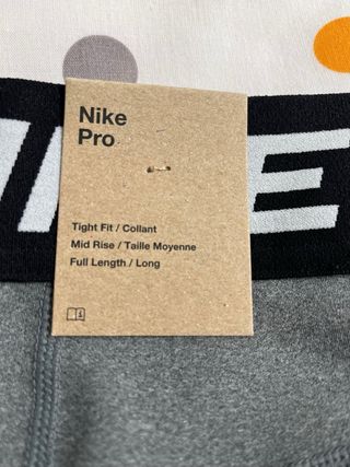 Mallas Nike Pro Grises