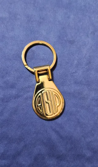 Portachiavi vintage AGIP dorati