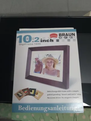 Marco de fotos digital negro