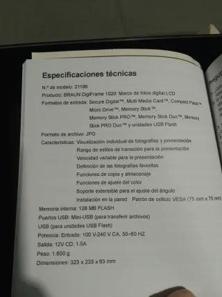 Marco de fotos digital negro