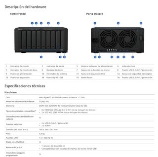 NAS SYNOLOGY DS1821+ con 32 GB RAM