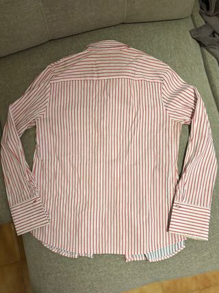 Camisa ERFO rayas rojas y blancas mujer