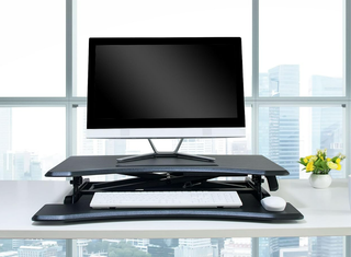 Mesa de pie para Oficina Ajustable Negra