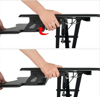 Mesa de pie para Oficina Ajustable Negra
