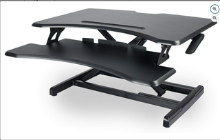 Mesa de pie para Oficina Ajustable Negra