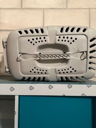 Transportín gato negro y gris