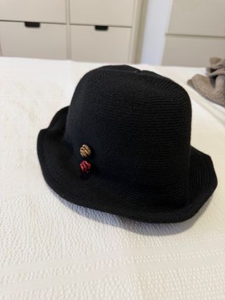 Gorro negro tejido