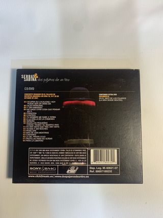 CD + DVD Serrat y Sabina dos pájaros de un tiro