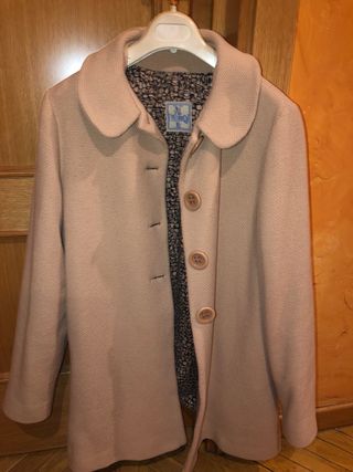 Abrigo paño crudo/beige Talla M